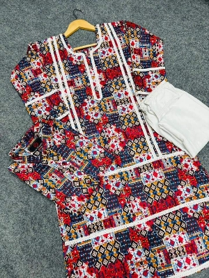 Buy Couple Set - Kameez+Pajama+Mens Shirt at best price In Bangladesh