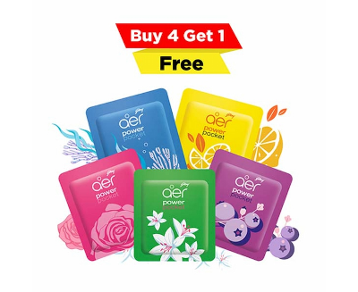 Buy Godrej Aer Power Pocket- 10gm (B4G1 Free) Online at Best Price