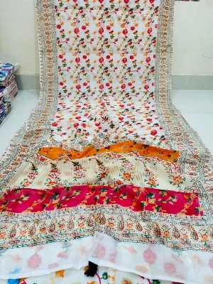 Buy Stylish and Trendy Half silk Saree For Women's and Girls Online in Bangladesh