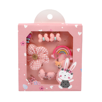 Buy Girls Hair Accessories Set Gift Box Cartoon Clouds Stars Flower Hair Clip 10 Pcs Set at Best Price In Bangladesh