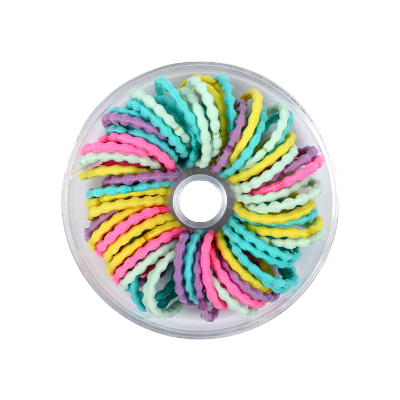 Buy 60 pcs Colorful Elastic Hair Rubber Band Nylon Hair Accessories for Kids at Best Price In Bangladesh