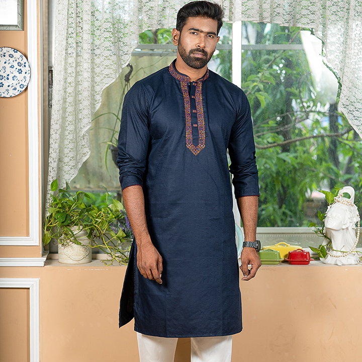 Buy Indian Cotton Gorgeous Karchupi Panjabi at Best Price in Bangladesh