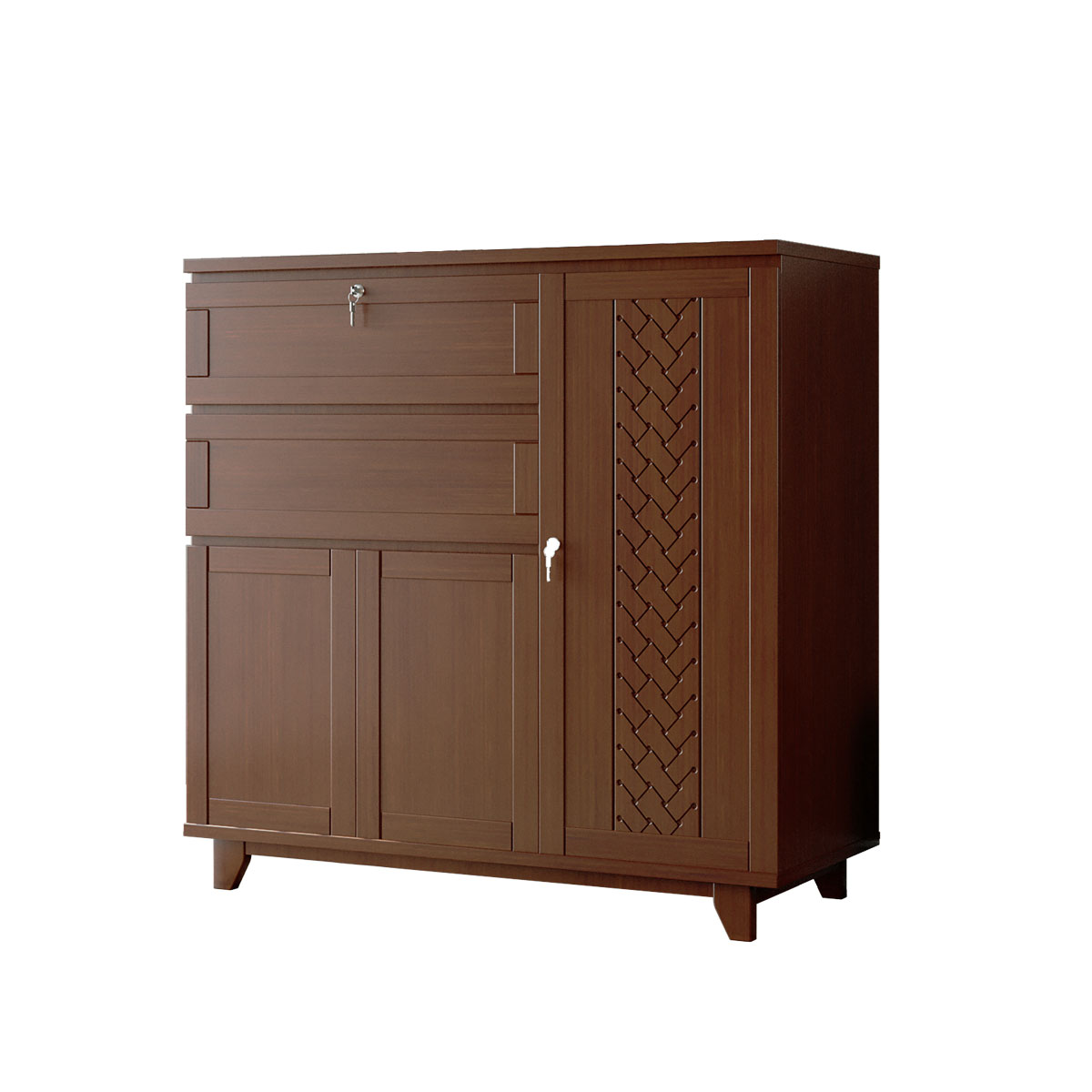 Buy Regal Olivia Wooden Wardrobe Antique Online	