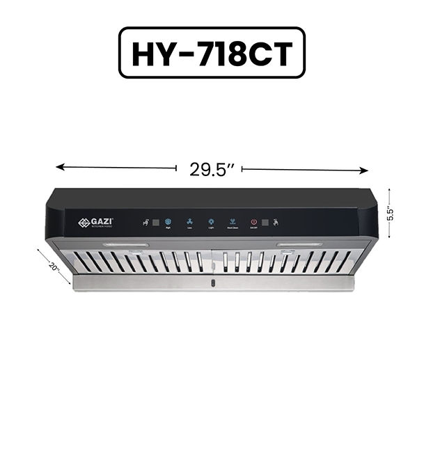 Buy Gazi Kitchen Hood Slim Type HY-718CT Online at Best Price