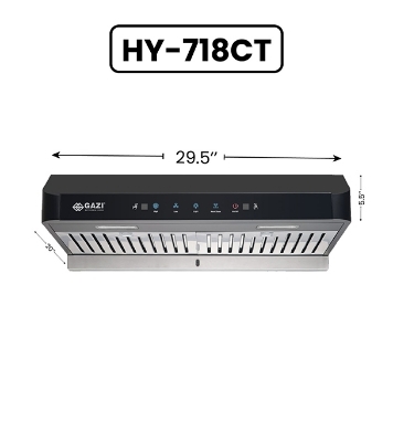 Buy Gazi Kitchen Hood Slim Type HY-718CT Online at Best Price