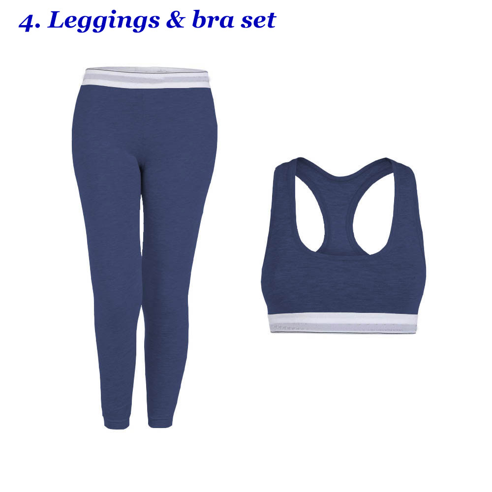 Buy Sports Bra With Leggings Full Set For Women Clothing Yoga Gym & Workout  at best Price In Bangladesh
