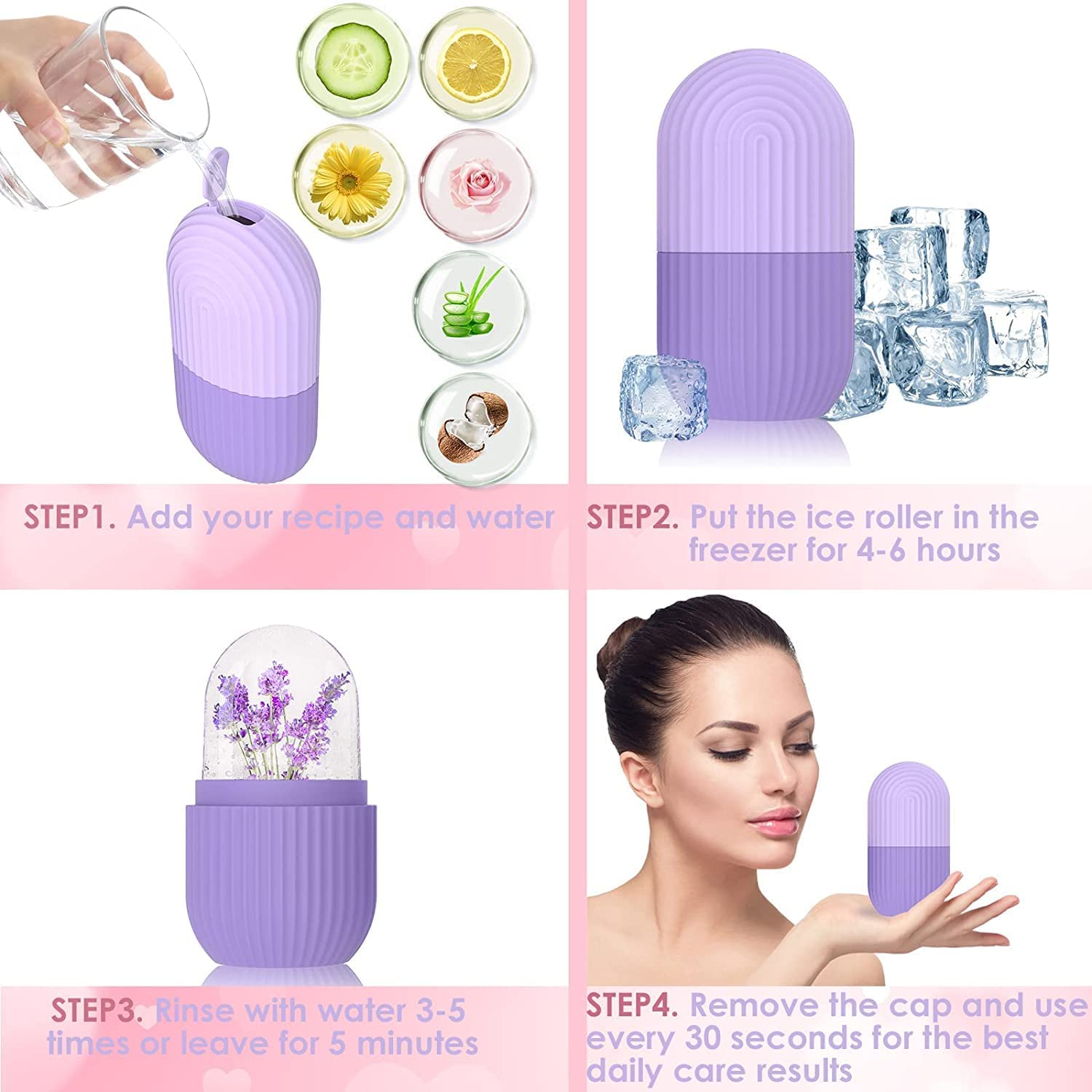 Buy  Ice Roller For Face, Beauty Facial Massage Ice Roller, Glow Cube Ice Roller for Face,Skin Care Tools for Eye Wrinkles, Acne Puffiness Relief  at best Price In Bangladesh