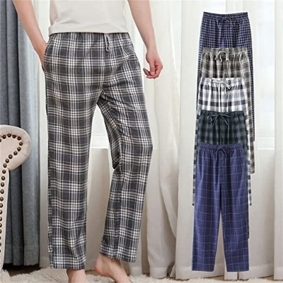 Buy Premium Cotton Fabric Check Trouser - 1Pcs - Joggers For Men at best Price In Bangladesh