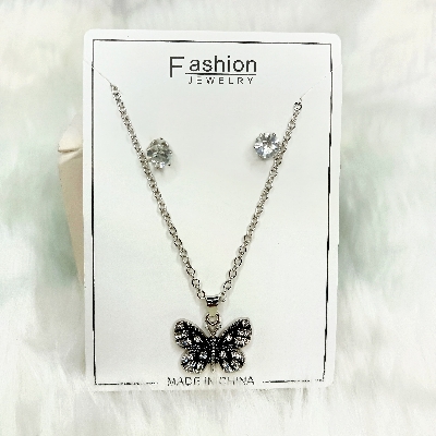 Buy Women Necklace & Pendant Chain with earrings Girl Wedding Neckless Fashion Jewelry Set - Necklace For Girls at Best Prices in Bangladesh