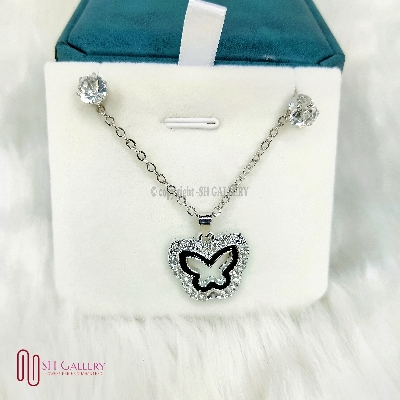 Buy Women Necklace & Pendant Chain with earrings Girl Wedding Neckless Fashion Jewelry Set - Necklace For Girls at Best Prices in Bangladesh