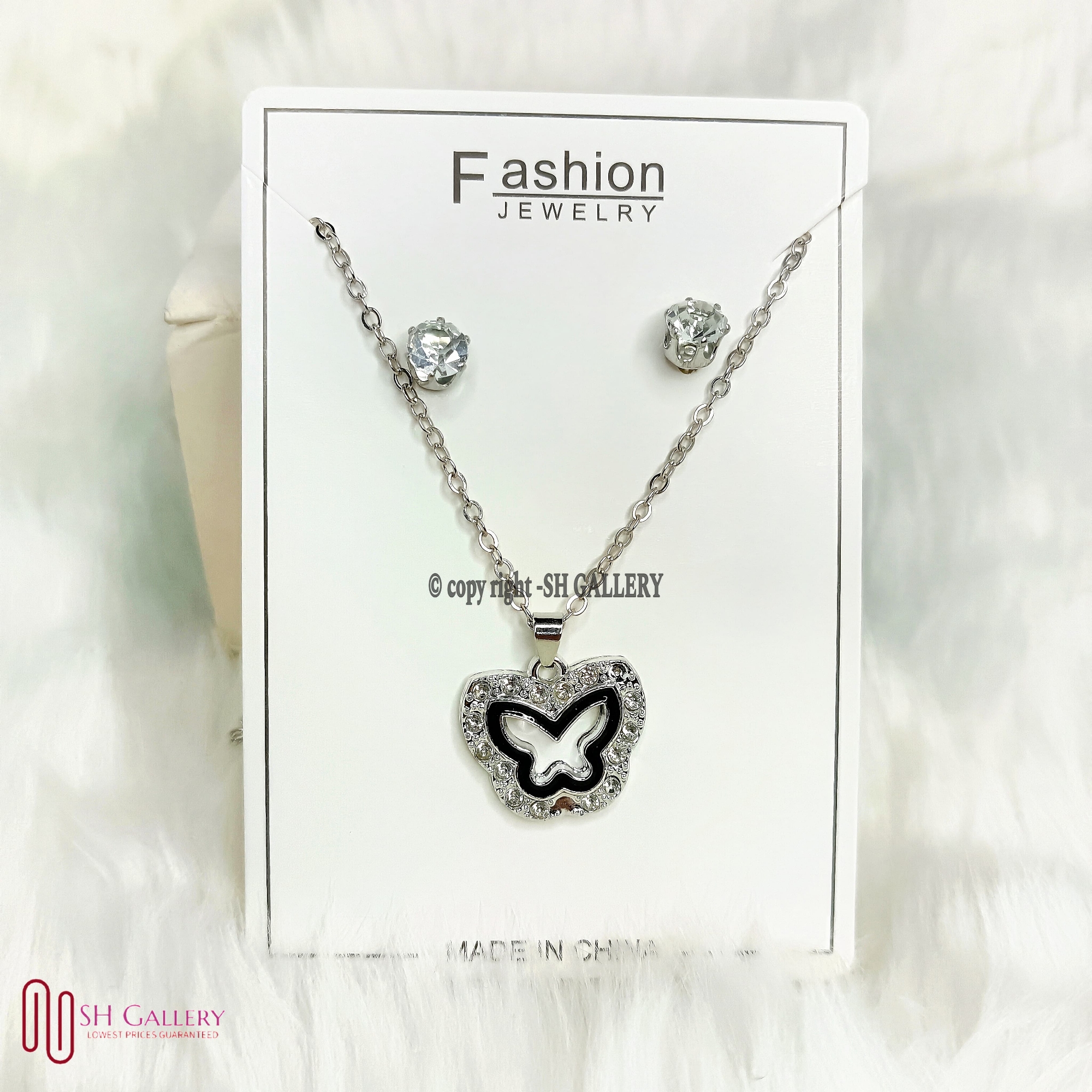 Buy Women Necklace & Pendant Chain with earrings Girl Wedding Neckless Fashion Jewelry Set - Necklace For Girls at Best Prices in Bangladesh