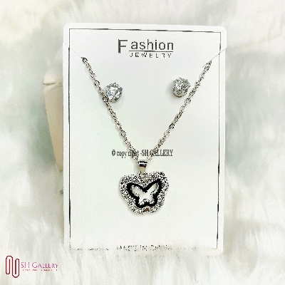 Buy Women Necklace & Pendant Chain with earrings Girl Wedding Neckless Fashion Jewelry Set - Necklace For Girls at Best Prices in Bangladesh