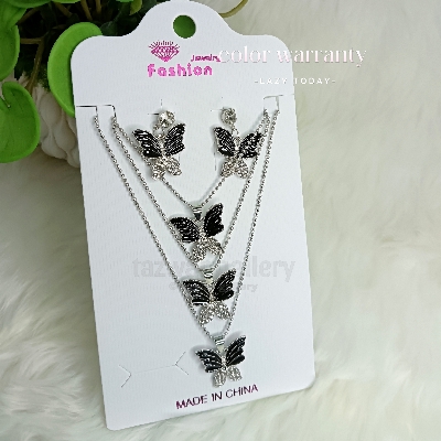 Buy  Women Necklace & Pendant Chain with earrings Girl Wedding Neckless Fashion Jewelry Set - Necklace For Girls at Best Prices in Bangladesh