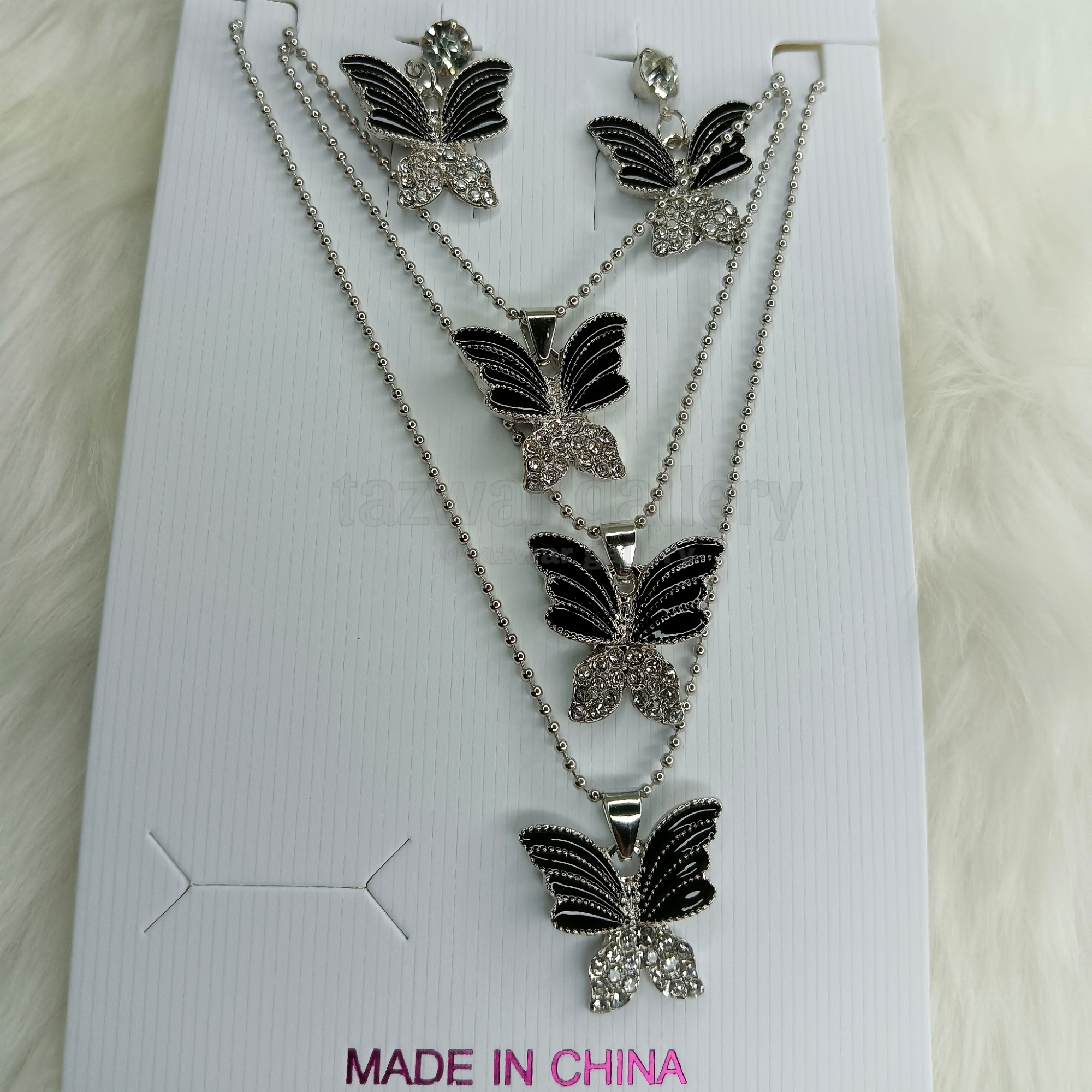 Picture of Women Necklace & Pendant Chain with earrings Girl Wedding Neckless Fashion Jewelry Set - Necklace For Girls