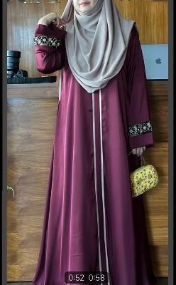 Buy abaya borka (Hatai Karcupi) (No Hijab Only Borka) Dubai Cherry stylish party borka fashion collection Fashionable khimar Lycra borka for Women at Best Price in Bangladesh