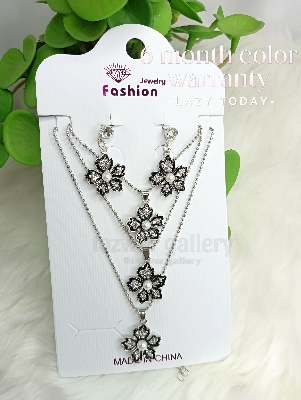 Buy Women Necklace & Pendant Chain with earrings Girl Wedding Neckless Fashion Jewelry Set - Necklace For Girls at Best Prices in Bangladesh
