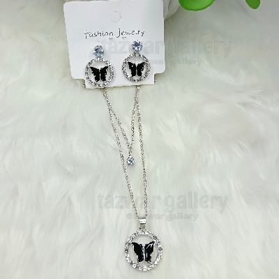 Buy Women Necklace & Pendant Chain with earrings Girl Wedding Neckless Fashion Jewelry Set - Necklace For Girls at Best Prices in Bangladesh