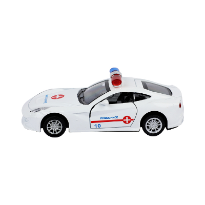 Buy Die-cast Rescue Toy Car Model Ambulance Music Gift for Children - (Die-cast Model Car) 1pcs Multi Color  Best price in bangladesh