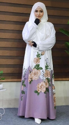 Buy abaya borka (White Dgital Print) (No Hijab Only Borka) Dubai Cherry stylish party borka fashion collection Fashionable khimar Lycra borka for Women at Best Price in Bangladesh