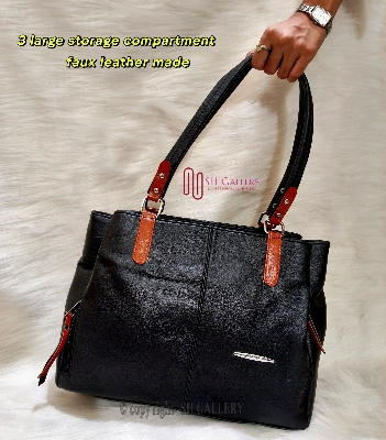 Buy Versatile Ladies' PU Leather Tote – Ideal for Work & Casual Outings  at Best Prices in Bangladesh