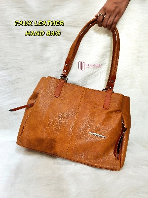 Buy Versatile Ladies' PU Leather Tote – Ideal for Work & Casual Outings at Best Prices in Bangladesh