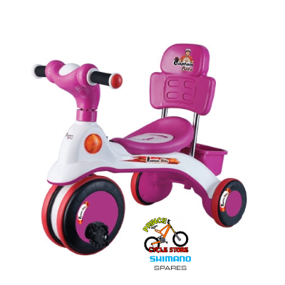 Buy Captain Bike Booster Pink/Purple/Red/Blue Tricycle for Kids & Baby With Music And Light - A.C.I Prince Cycle Store  At Best Price In Bangladesh
