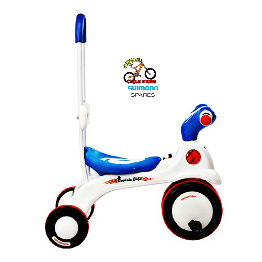 Buy Captain Bike Trolly Pink/Blue/Purple Colour Baby Tricycle With Light & Music Button & Back Support Prince Cycle Store  At Best Price In Bangladesh