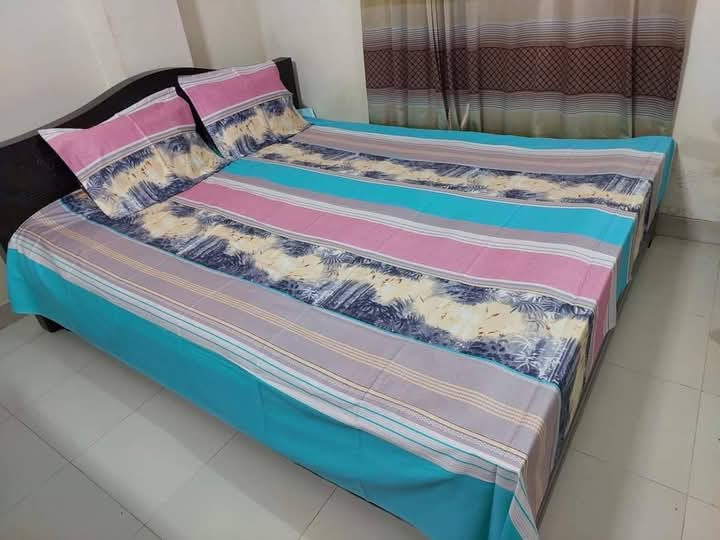 Buy Luxury Twill Cotton King Size Bed Sheet - 4 Pecs Set at Best Price In Bangladesh