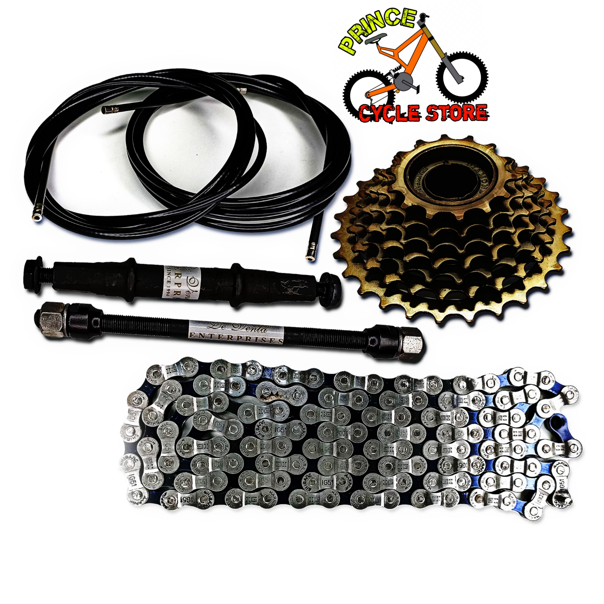 Buy Complete Bicycle Gear Set 21 Speed, Total 12 Parts, Cycle Gear Kit Set Compatible for All Kind of Bicycles Prince Cycle Store   At Best Price In Bangladesh