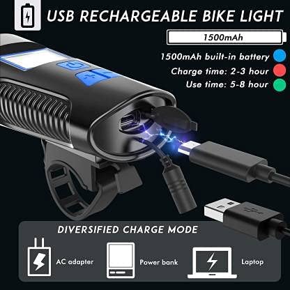 Buy West Biking 3 In 1 Bike Light 1500Mah Bike Horn Bicycle Lamp Odo Speed Meter With Headlight - Cycle Accessories Prince Cycle Store   At Best Price In Bangladesh