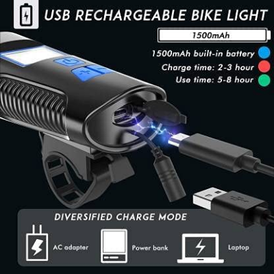 Buy West Biking 3 In 1 Bike Light 1500Mah Bike Horn Bicycle Lamp Odo Speed Meter With Headlight - Cycle Accessories Prince Cycle Store   At Best Price In Bangladesh
