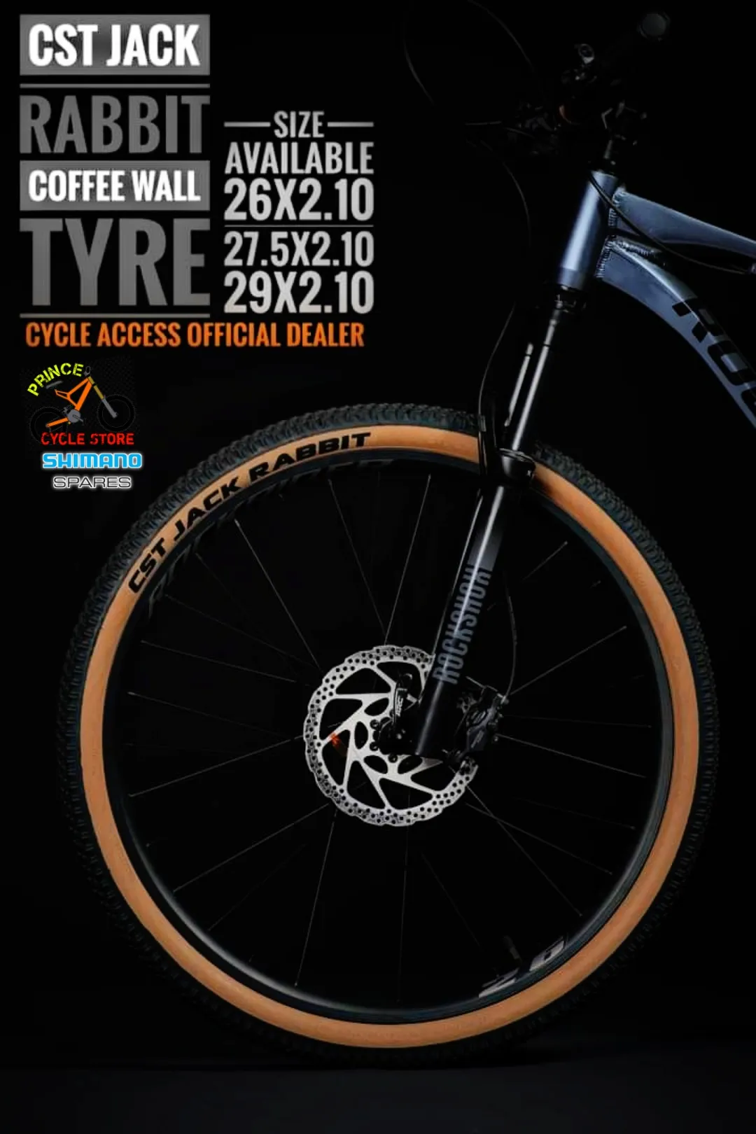 Buy  CST Jack Rabbit Mountain Bike Tires 26" Inch *2.10 / 27" Inch *2.10 off-Road Anti Puncture EPS 26" / 27 " X 2.10 C1747N Bicycle Tyre Prince Cycle Store  At Best Price In Bangladesh