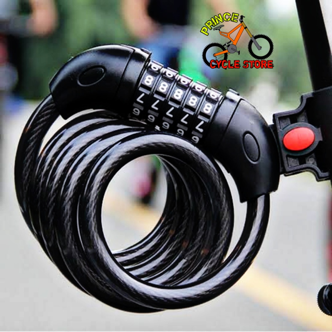 Buy TONYON - TY566 Bicycle 5-Digit Password Lock Anti-Theft cable lock Coded Combination - Black For Cycle Security Prince Cycle Store  At Best Price In Bangladesh