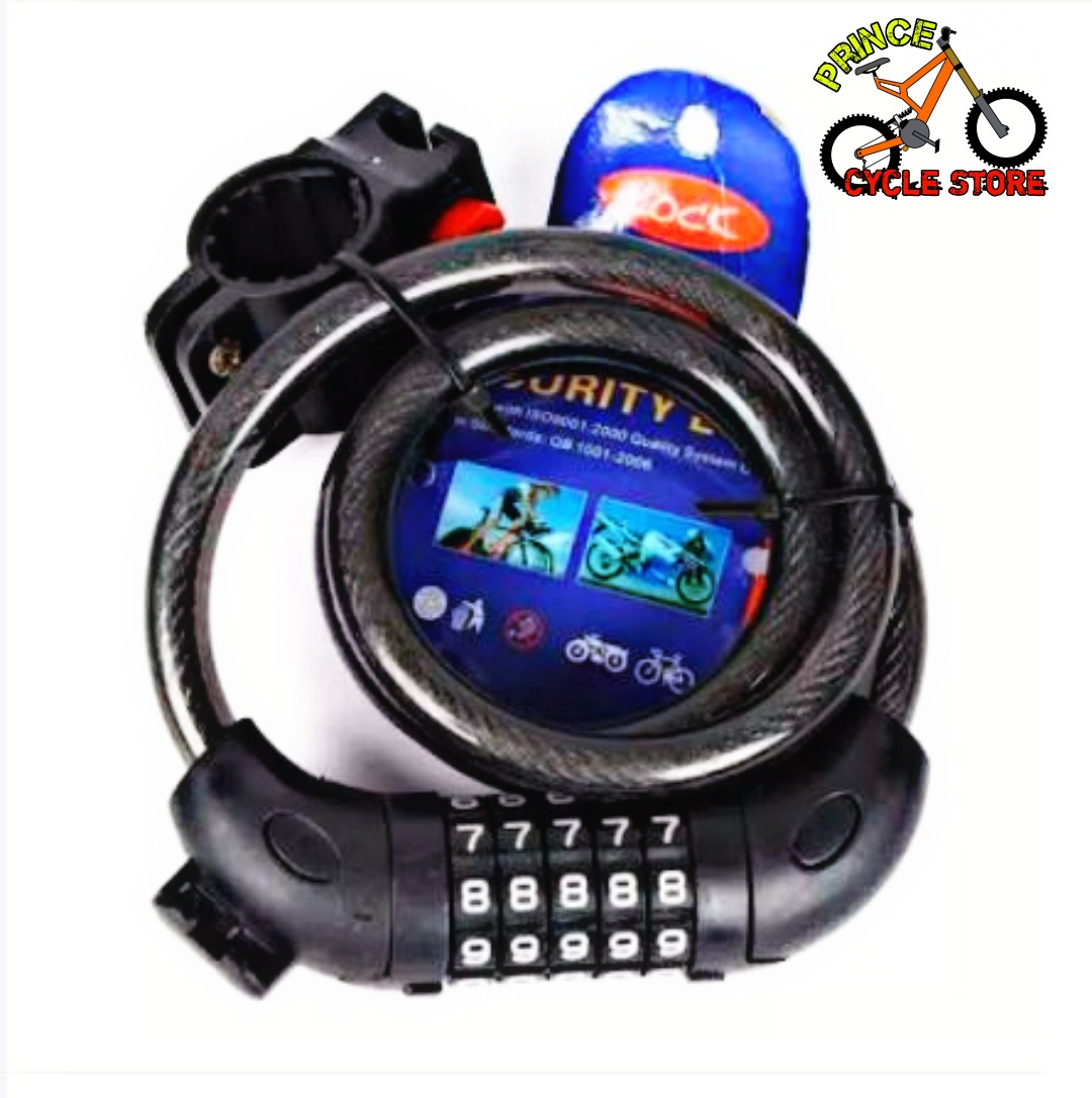 Buy TONYON - TY566 Bicycle 5-Digit Password Lock Anti-Theft cable lock Coded Combination - Black For Cycle Security Prince Cycle Store  At Best Price In Bangladesh