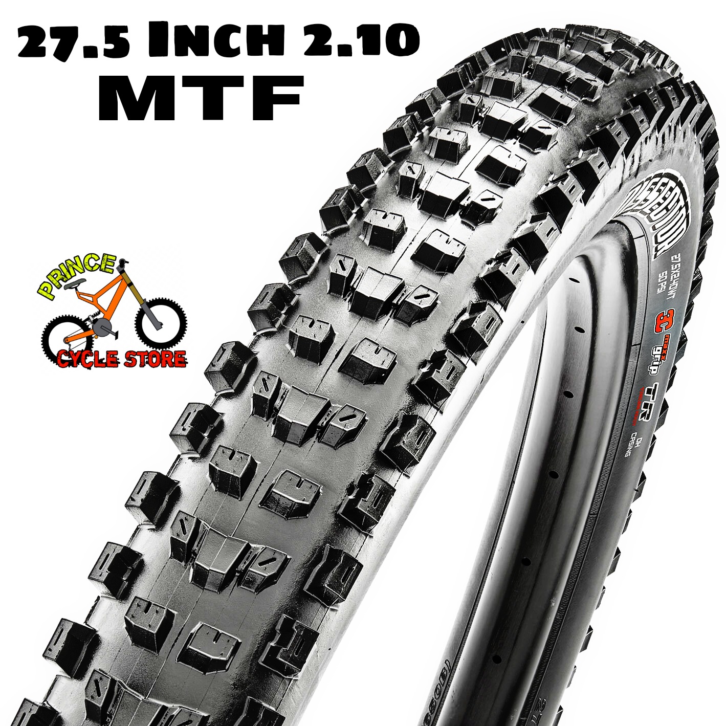 Buy Bicycle Tyre, 27.5 x 2.10, MTB. MTF Brand Bicycle Accessories For Cycle Prince Cycle Store  At Best Price In Bangladesh