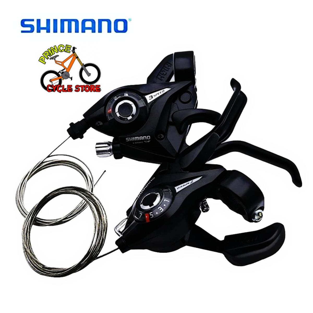 Buy Bicycle Shimano Shifter/ Brake Lever Mountain Cycle Shifter Brake Lever 3x7 & 3x8 Speed (Made in Malaysia) Prince Cycle Store  At Best Price In Bangladesh