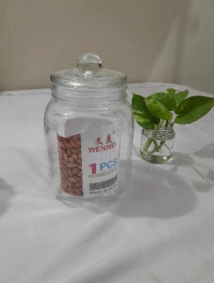 Buy ১০০০ ml airtight square shape glass jar at Best Price In Bangladesh