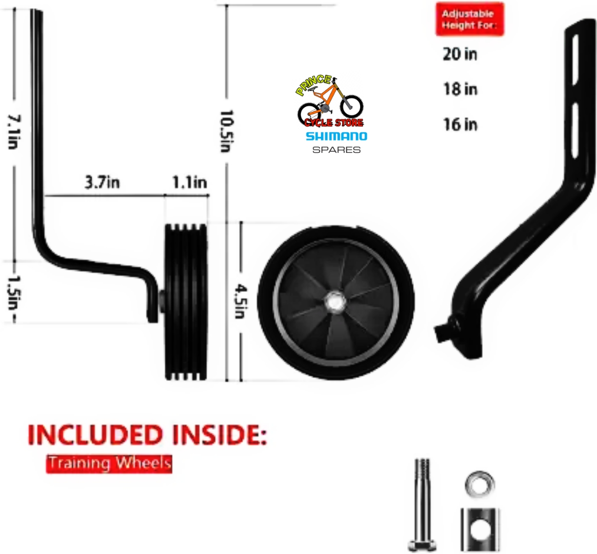 Buy RFL Heavy Duty Cycle Training Wheels for Bicycle 12" 16" 20" Adjustable Size Heavy Duty Cycle Side Supporter Prince Cycle Store At Best Price In Bangladesh