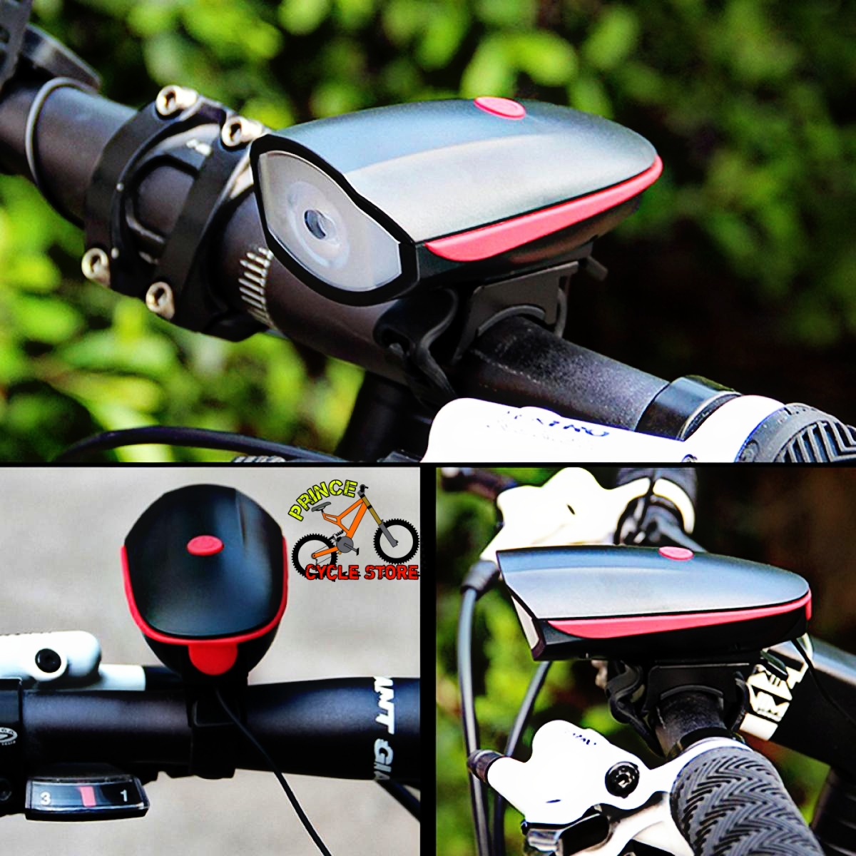 Buy Waterproof Rechargeable 2 In 1 Bicycle Light and Horn Bicycle horn light 1 pcs - Cycle Accessories - Cycle Accessories Prince Cycle Store  At Best Price In Bangladesh