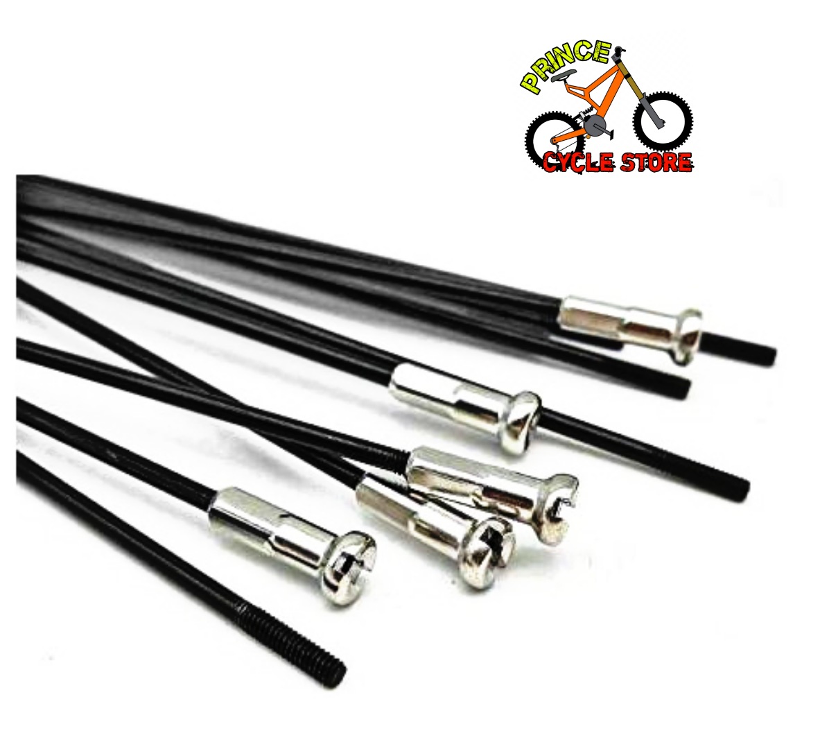 Buy Bike Spokes 26" Any Bicycle Stainless Steel Bicycle Spokes With Nipples 36 pcs Black Prince Cycle Store  At Best Price In Bangladesh