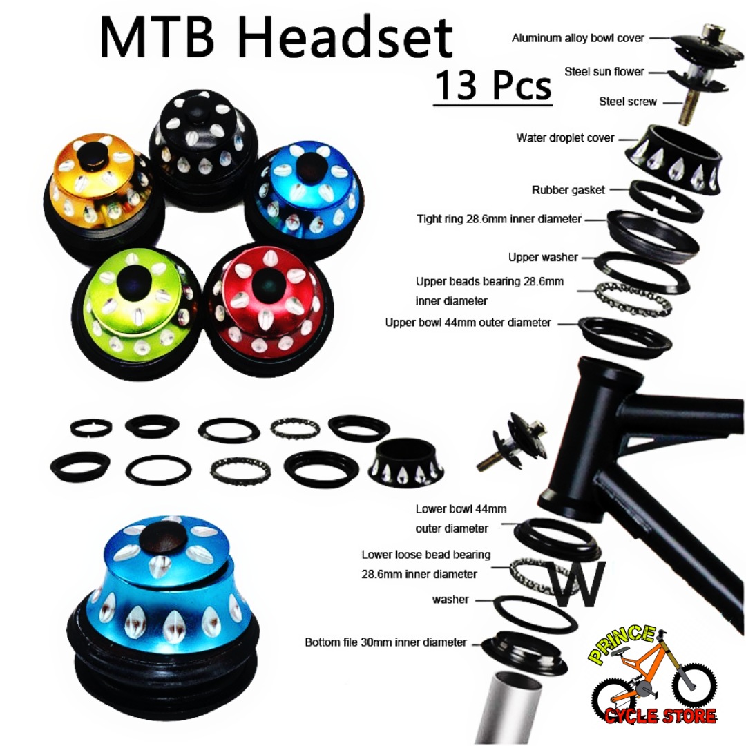 Buy Cycle Head Set / Fork Set Aluminium Mountain Bike Super Hard Headsets Bicycle Accessories Prince Cycle Store At Best Price In Bangladesh