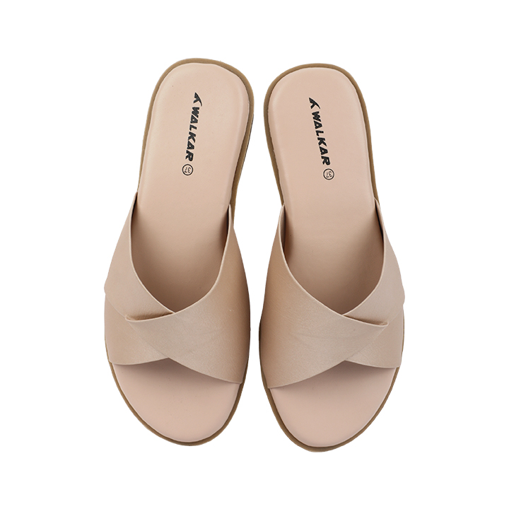 Buy Walkar Ladies Sandal Golden Online at Best Price