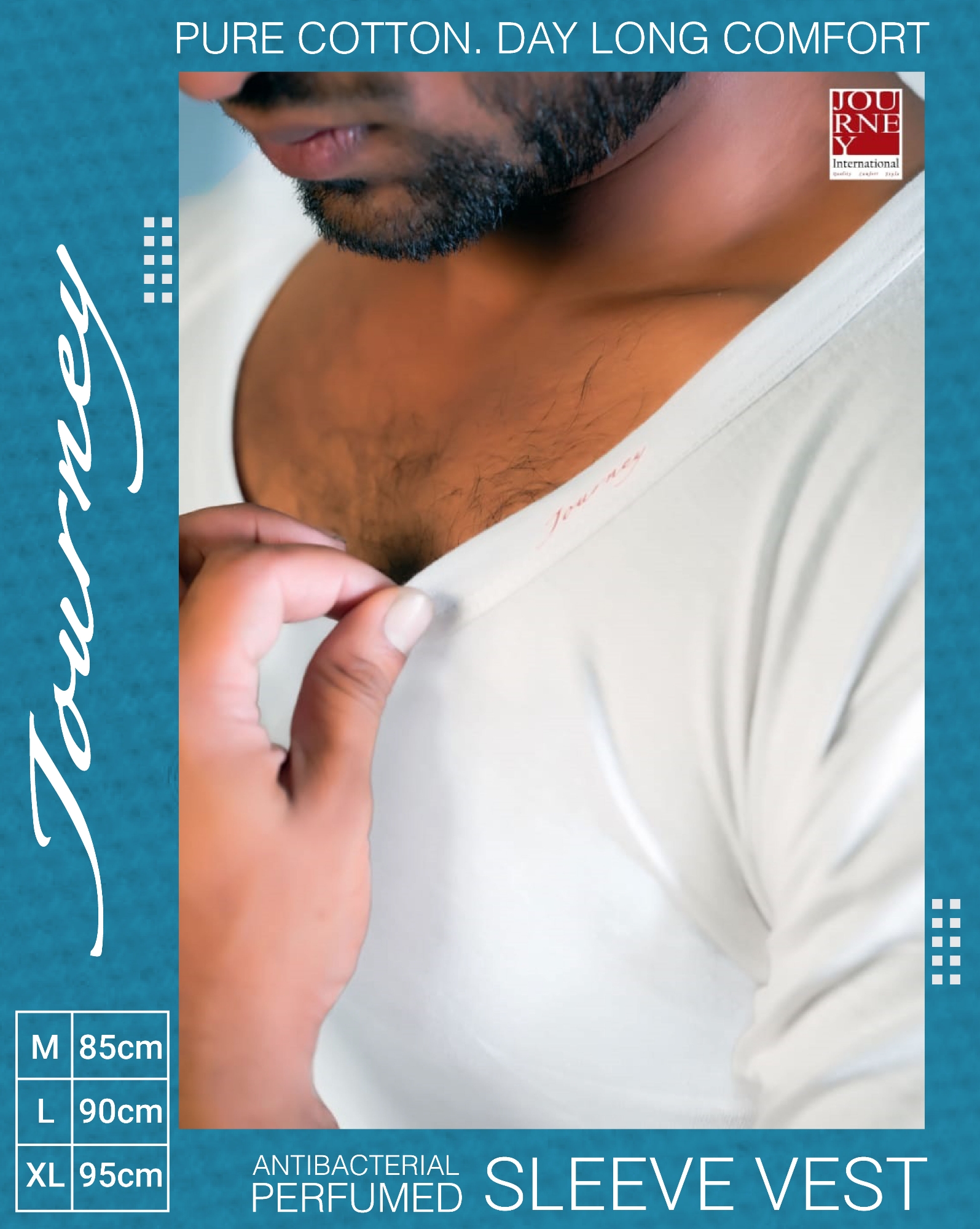 Buy  Men's Anti-Bacterial Sleeve Vest-3pc Online at Best Price