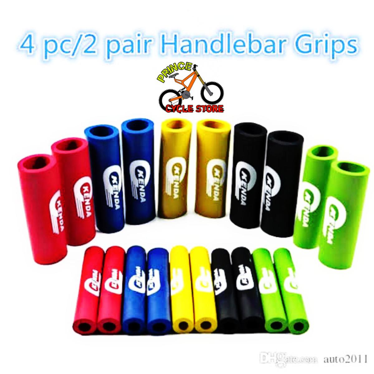 Buy Bicycle Handle Grip Lever Sponge Kenda Set 4 Pcs For Cycle {Multicolour} Prince Cycle Store   At Best Price In Bangladesh