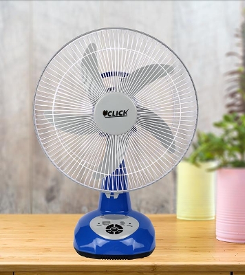 Buy CLICK Rechargeable Table Fan-14''(Blue) Online at Best Price	