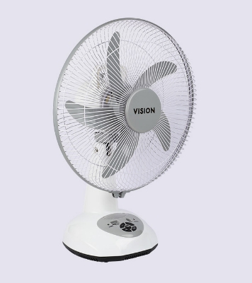 Buy VISION Rechargeable Table Fan 14''(White) USB Charger Online at Best Price