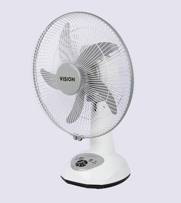 Buy VISION Rechargeable Table Fan 14''(White) USB Charger Online at Best Price