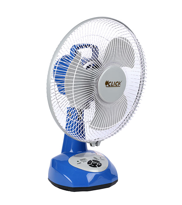 Buy Click Rechargeable Table Fan 12'' Blue With USB Charger at Best Price in Bangladesh