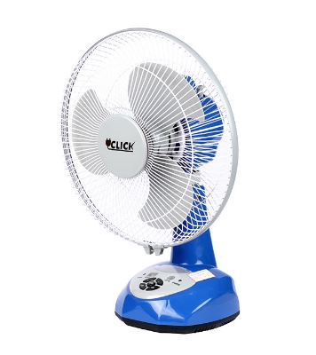 Buy Click Rechargeable Table Fan 12'' Blue With USB Charger at Best Price in Bangladesh