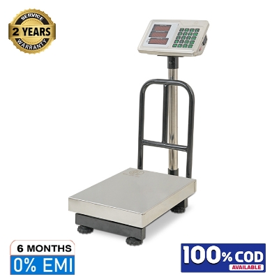 Buy RFL Weighing Scale P(Metal) SS Delux 100Kg with Piece Counting, Clock and Date Setting, Battery level (Low, Medium, High) indicator Online at Best Price	
